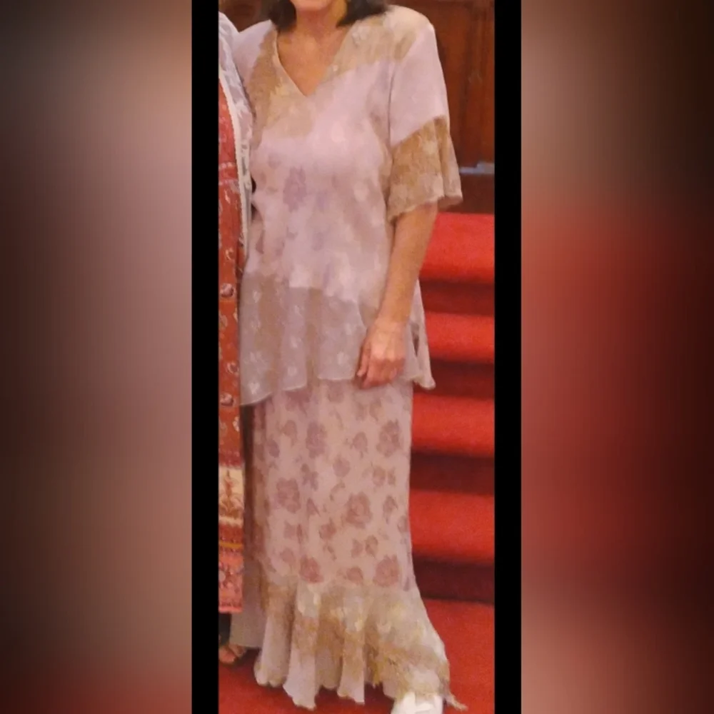 Gorgeous Spencer Alexis Rose Colored  2 piece dress - Picture 3 of 6